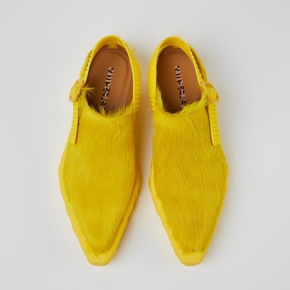 Camper Other - Camper Camperlabs Venga Yellow Long Calf Hair sz 39